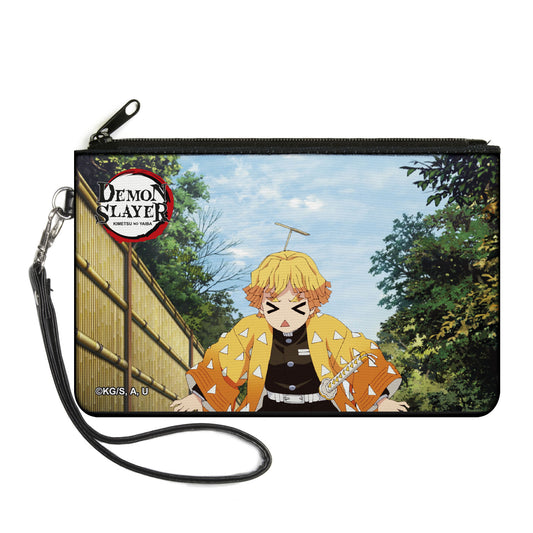 Canvas Zipper Wallet - LARGE - Demohn Slayer Zenitsu Agatsuma Scene
