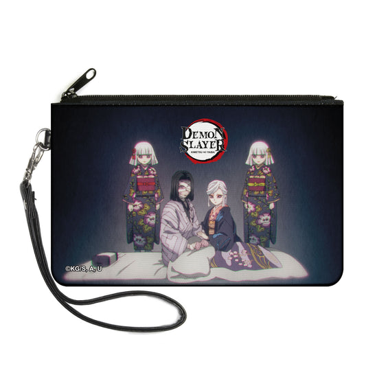 Canvas Zipper Wallet - LARGE - Demon Slayer Ubuyashiki Parents and Two Daughters Family Pose