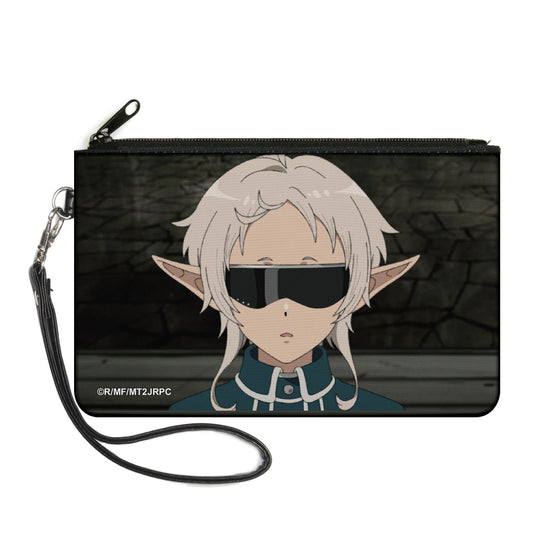 Canvas Zipper Wallet - LARGE - Mushoku Tensei Guard Fitz Pose Grays