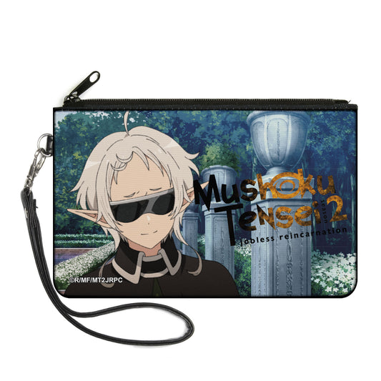 Canvas Zipper Wallet - LARGE - MUSHOKU TENSEI Guard Fitz Garden Scene and Title Logo