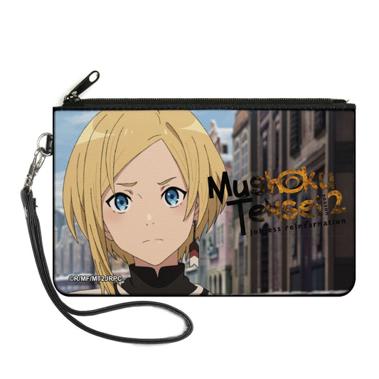 Canvas Zipper Wallet - LARGE - Mushoku Tensei Sara Street Scene Pose
