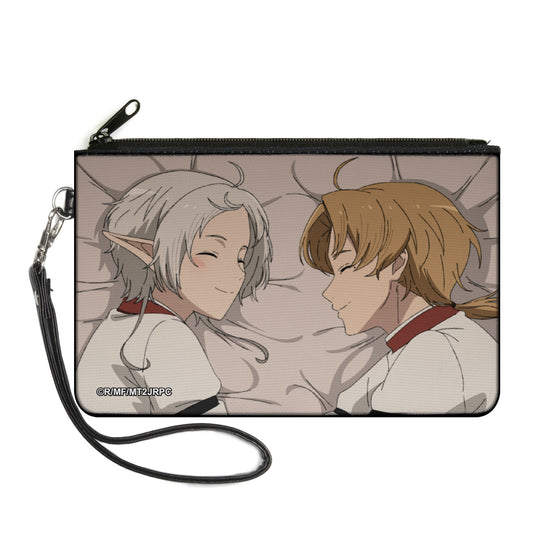 Canvas Zipper Wallet - LARGE - Mushoku Tensei Sylphiette and Rudeus Greyrat Sleeping