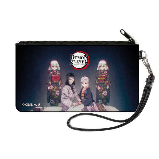 Canvas Zipper Wallet - SMALL - Demon Slayer Ubuyashiki Parents and Two Daughters Family Pose