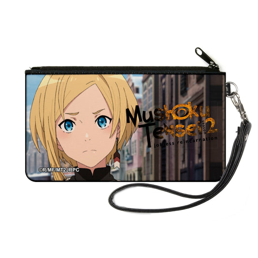 Canvas Zipper Wallet - SMALL - Mushoku Tensei Sara Street Scene Pose