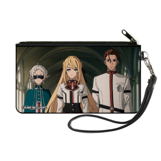 Canvas Zipper Wallet - SMALL - Mushoku Tensei Princess Ariel with Guard Fitz and Luke Notos Group Pose