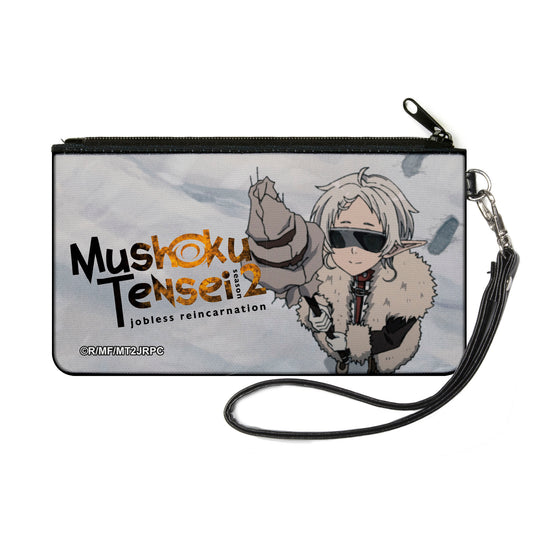 Canvas Zipper Wallet - SMALL - MUSHOKU TENSEI Guard Fitz Snow Scene and Title Logo