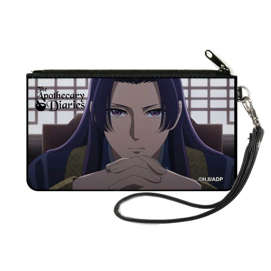 Canvas Zipper Wallet - SMALL - THE APOTHECARY DIARIES Jinshi Pose and Title Logo