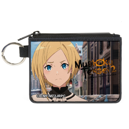 Canvas Zipper Wallet - MINI X-SMALL - Mushoku Tensei Sara Street Scene Pose