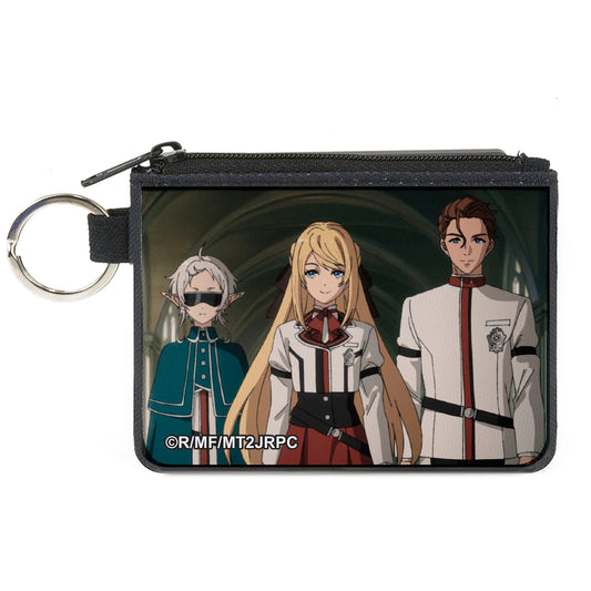 Canvas Zipper Wallet - MINI X-SMALL - Mushoku Tensei Princess Ariel with Guard Fitz and Luke Notos Group Pose