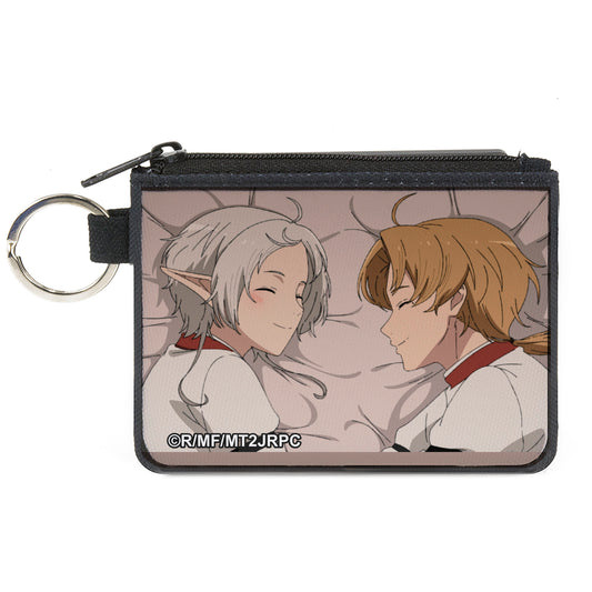 Canvas Zipper Wallet - MINI X-SMALL - Mushoku Tensei Sylphiette and Rudeus Greyrat Sleeping