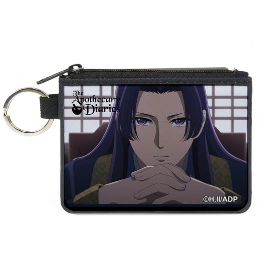 Canvas Zipper Wallet - MINI X-SMALL - THE APOTHECARY DIARIES Jinshi Pose and Title Logo