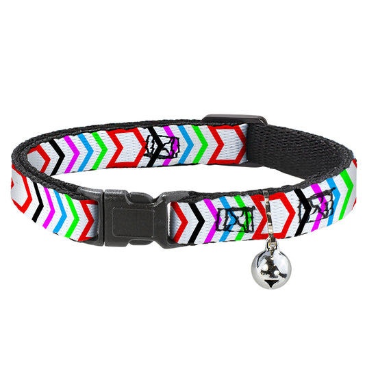 Cat Collar Breakaway - Arrows White Multi Color