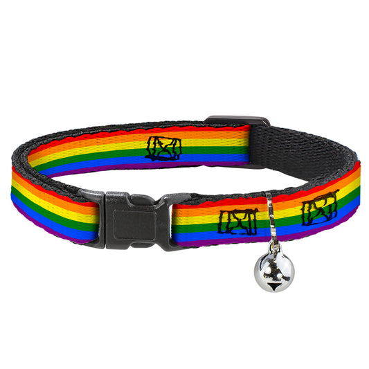Cat Collar Breakaway - Flag Pride Rainbow