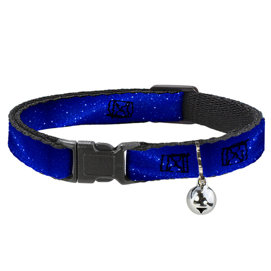 Cat Collar Breakaway - Galaxy Arch Blues White