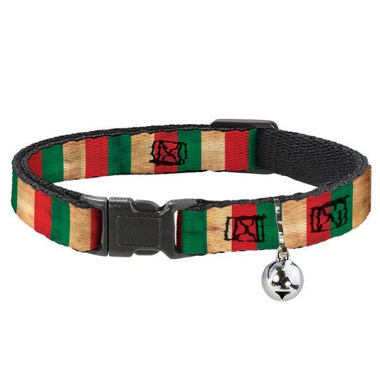 Cat Collar Breakaway - Italy Flag Continuous Vintage