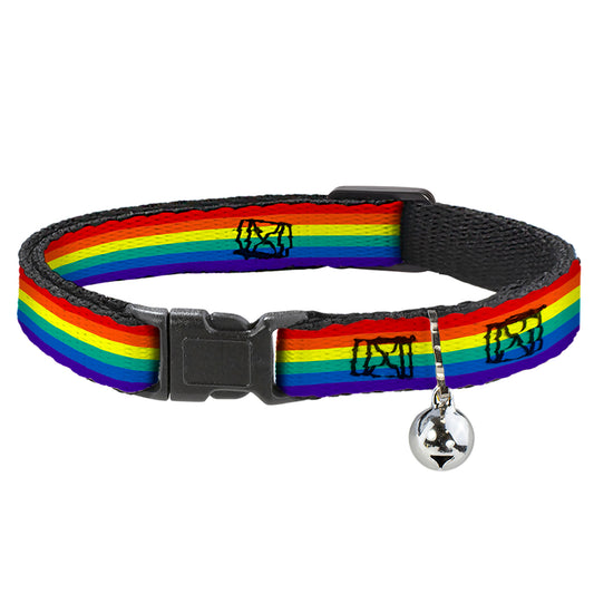 Cat Collar Breakaway - Rainbow Print
