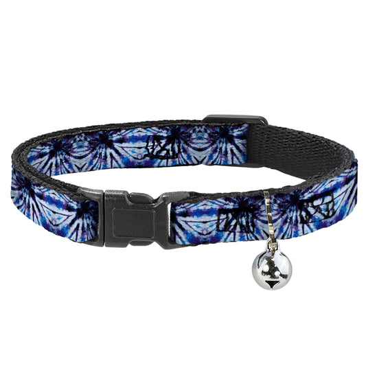 Cat Collar Breakaway - Tie Dye Purple Blue