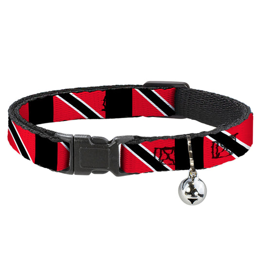 Cat Collar Breakaway - Trinidad & Tobaga Flags Black Block