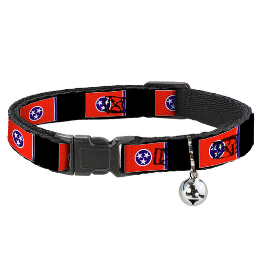Cat Collar Breakaway - Tennessee Flags