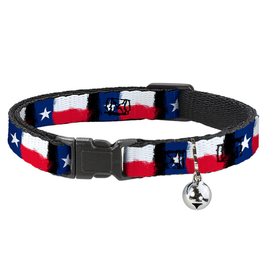 Cat Collar Breakaway - Texas Flag Painting