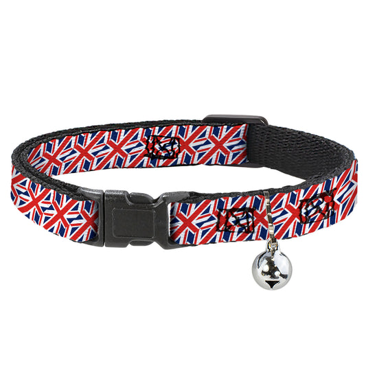 Cat Collar Breakaway - United Kingdom Flags Diagonal