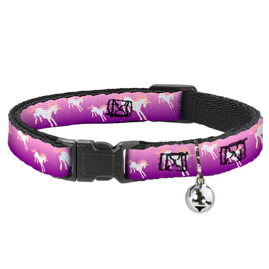 Cat Collar Breakaway - Unicorn Sparkles Purple Pink