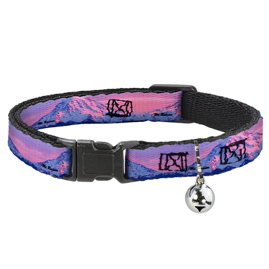 Cat Collar Breakaway - MT. RAINIER Sunset Landscape