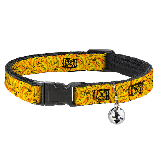 Cat Collar Breakaway - Banana Bunches Stacked