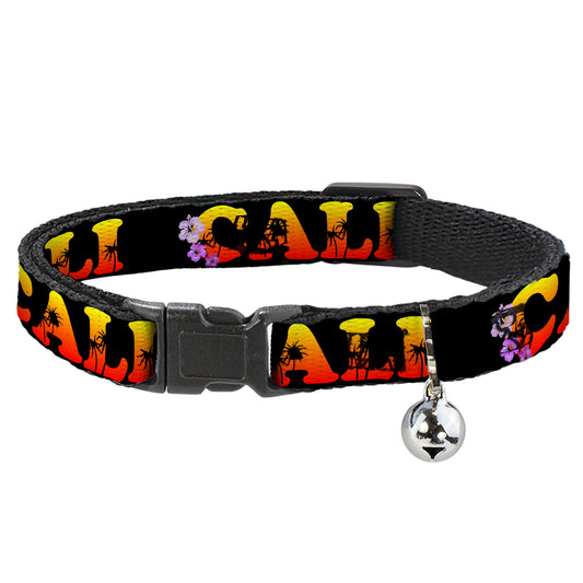 Cat Collar Breakaway - CALI Tropical Black Multi Color