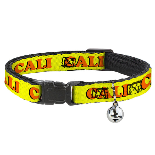 Cat Collar Breakaway - CALI Yellow Orange