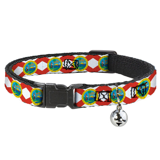 Cat Collar Breakaway - Florida Flag Continuous
