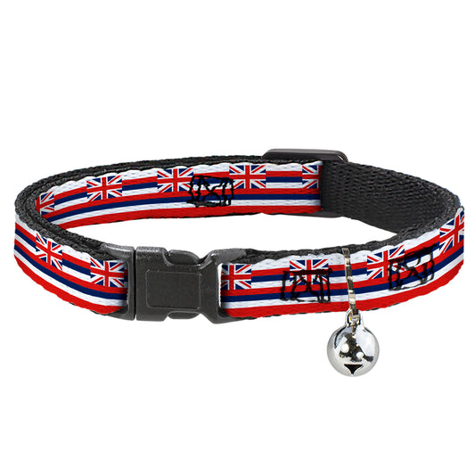 Cat Collar Breakaway - Hawaii Flag Continuous Repeat