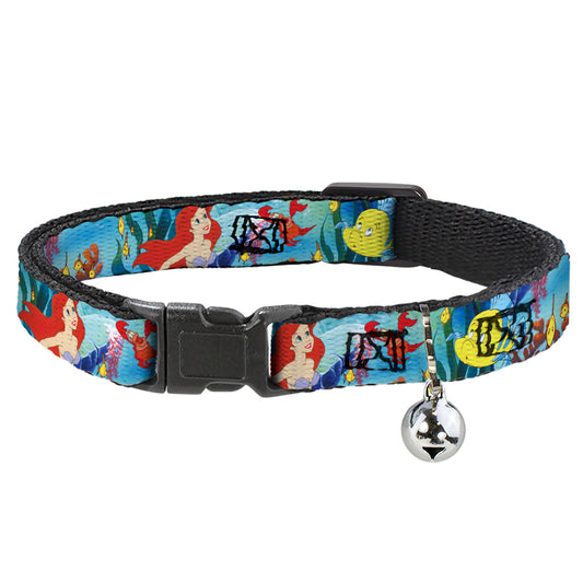Cat Collar Breakaway - Ariel, Sebastian & Flounder Scene