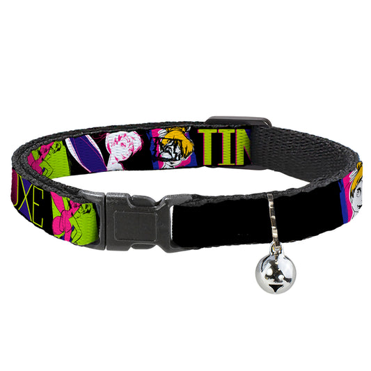 Cat Collar Breakaway - TINK LUXE Sketch Black Multi Neon