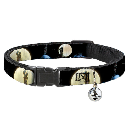 Cat Collar Breakaway - Nightmare Before Christmas Jack & Sally Moon Scenes