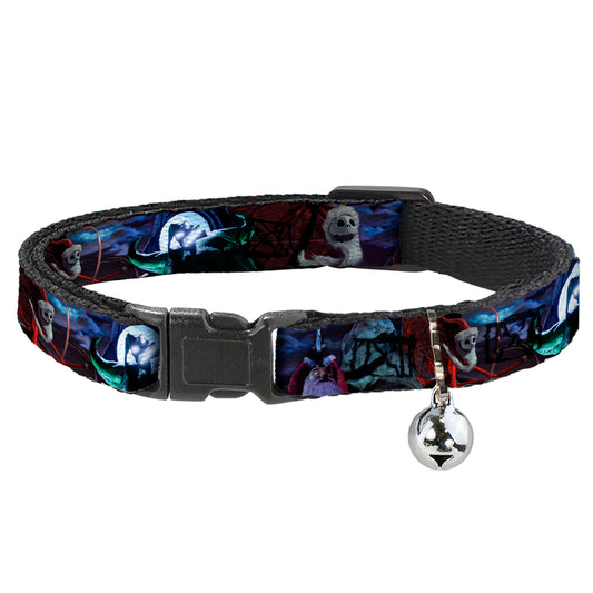 Cat Collar Breakaway - Nightmare Before Christmas Jack, Oogie Boogie, Santa Scene