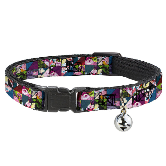 Cat Collar Breakaway - Alice in Wonderland Kaleidoscope Scenes