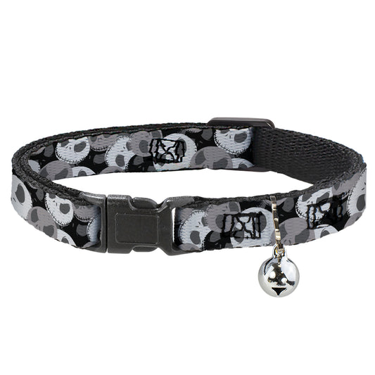 Cat Collar Breakaway - NBC Jack Expression Stacked Black Grays