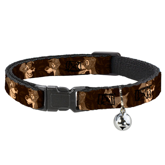 Cat Collar Breakaway - Tramp 4-Pose Sketch Browns