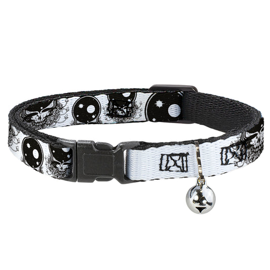 Cat Collar Breakaway - Space Your Face White Black