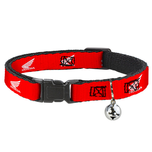 Cat Collar Breakaway - HONDA Motorcycle Logo Red White