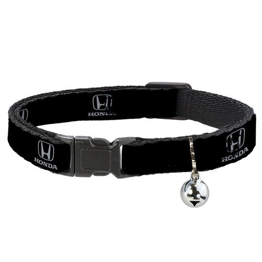 Cat Collar Breakaway - Honda Logo Black Silver