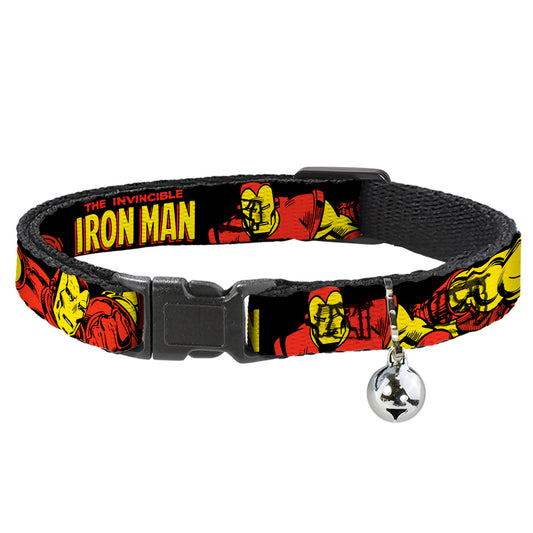 Cat Collar Breakaway - THE INVINCIBLE IRON MAN Action Poses Black Red Yellow