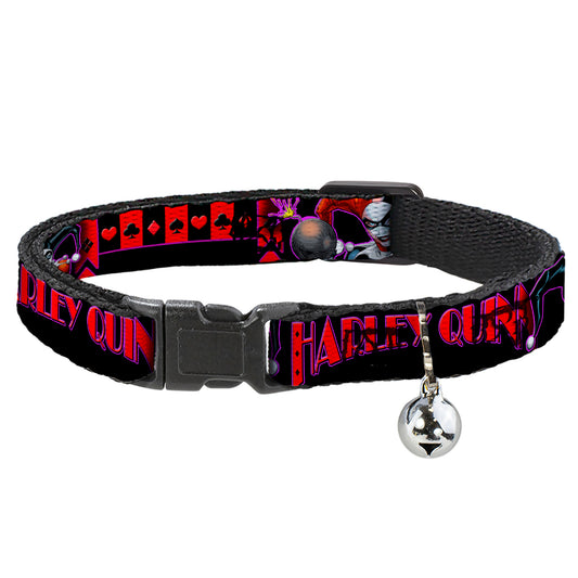 Cat Collar Breakaway - HARLEY QUINN Bomb Poses Suits Black Purple Red