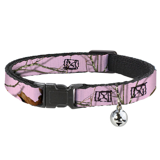 Cat Collar Breakaway - Mossy Oak Country Roots Camo Baby Pink