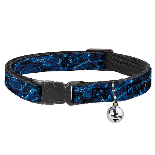 Cat Collar Breakaway - Mossy Oak Elements Marlin Agua Camo Blue