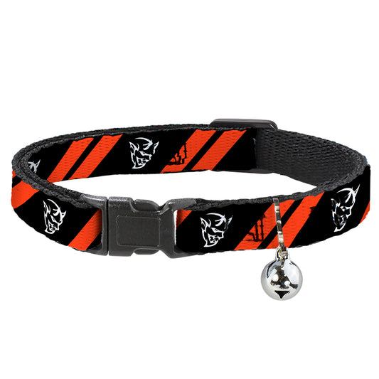 Cat Collar Breakaway - Dodge Stripes Demon Icon Black Red White
