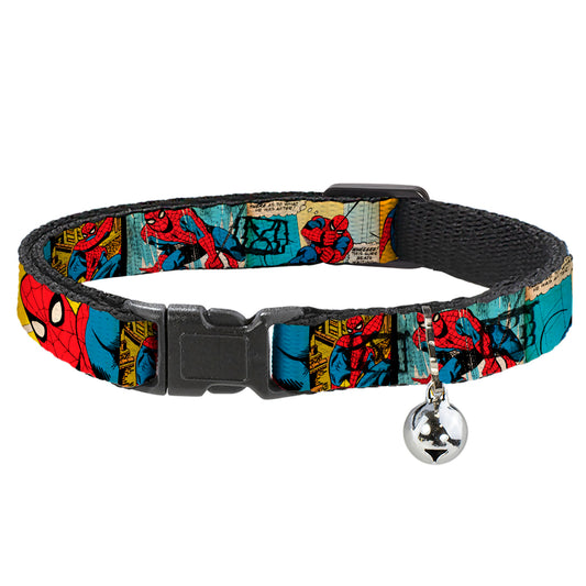 MARVEL COMICS Cat Collar Breakaway - Spider-Man Comic Strip