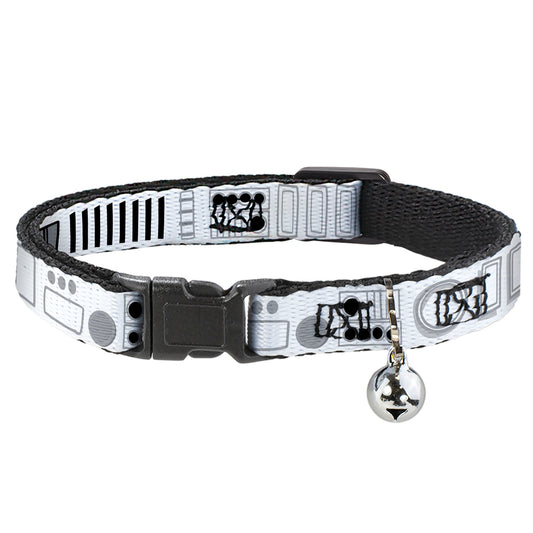 Cat Collar Breakaway - Star Wars Stormtroopers Utility Belt2 Bounding White Grays Black