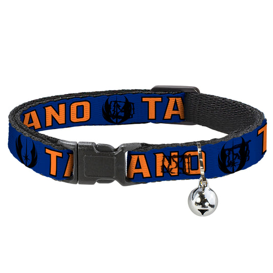 Cat Collar Breakaway - Star Wars Jedi Order Insignia TANO Text Blues Orange
